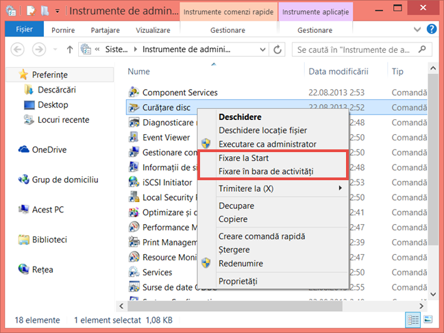Windows, Disk Cleanup, Curatare disc