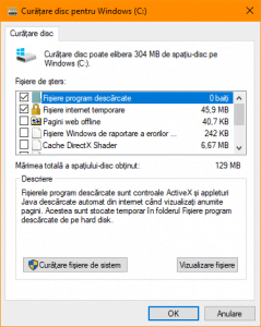 Curatare Disc, Disk Cleanup, Windows