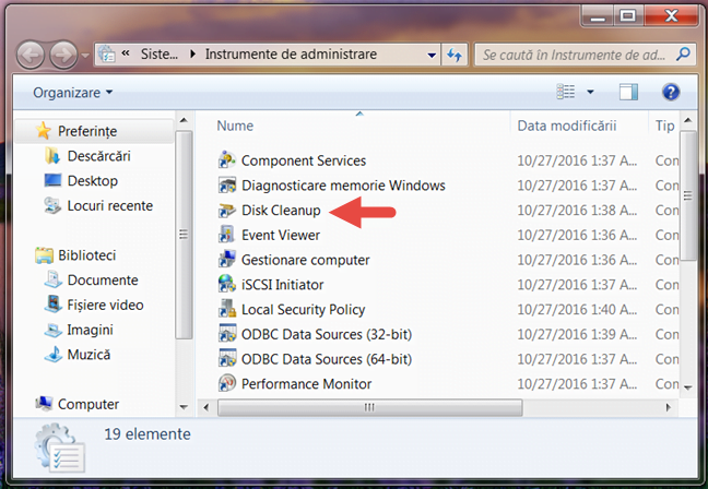 Windows, Disk Cleanup, Curatare disc