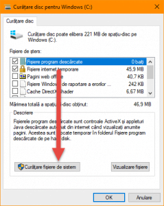 Curatare Disc, Disk Cleanup, Windows