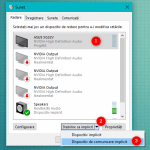 Setarea unui dispozitiv de comunicare implicit în Windows 10