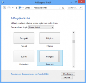 limba, afisare, ecran, windows 8