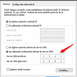 Configurarea unor noi servere DNS