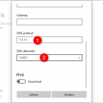 Serverul DNS preferat și serverul DNS alternativ