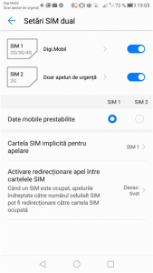Setări Dual SIM pe un Huawei P10 lite
