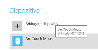 Cum se adaugă dispozitive din Setări PC, în Windows 8