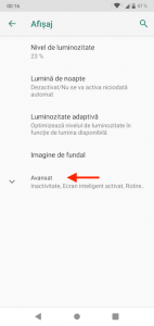Apasă Avansat