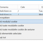 Ștergeți modulul cookie elimină cookie-ul selectat
