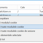Ștergeți toate modulele cookie elimină toate cookie-urile acelei pagini web