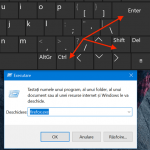 Folosește Ctrl + Shift + Enter pe fereastra Executare
