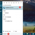 aplicatie, Windows 10, Feedback Windows, raporteaza, voteaza, sugestii, probleme