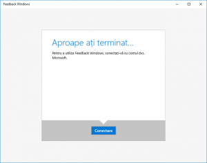 aplicatie, Windows 10, Feedback Windows, raporteaza, voteaza, sugestii, probleme