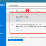 aplicatie, Windows 10, Feedback Windows, raporteaza, voteaza, sugestii, probleme