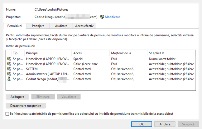 File Explorer, Windows, partajare, fisiere