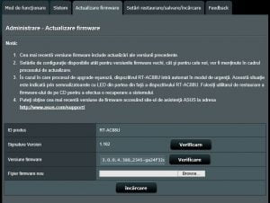 actualizeaza, upgrade, firmware, ASUS, router, wireless
