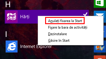 ecran start, dale, fixare, Windows 8.1