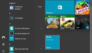 Windows 10, fixeaza, ceasul, ora, orase, Meniul Start