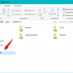 Lista de foldere partajate cu rețeaua