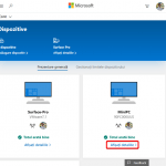 Deschide detaliile unui dispozitiv mini PC din contul tău Microsoft