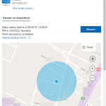 Ultima locație și harta pentru Găsește-mi dispozitivul