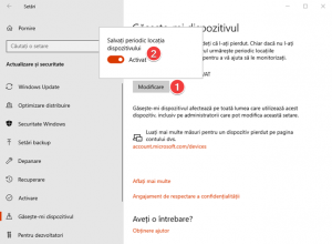 Activează Găsește-mi dispozitivul în Windows 10