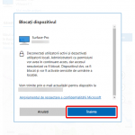 Descrierea de proces pentru Blocați dispozitivul