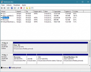Windows, Gestionare disc