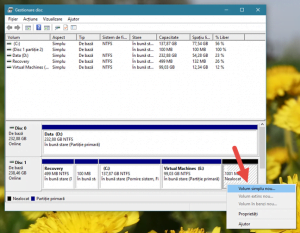 Windows, Gestionare disc