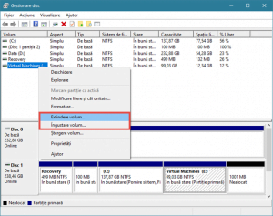 Windows, Gestionare disc