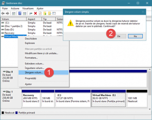 Windows, Gestionare disc