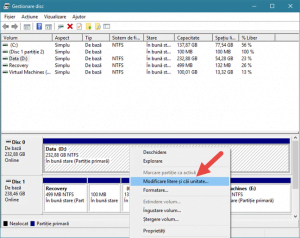 Windows, Gestionare disc