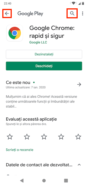 Caută conținut nou în Google Play