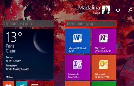grupeaza, scurtaturi, dale, comezi rapide, Windows 8.1