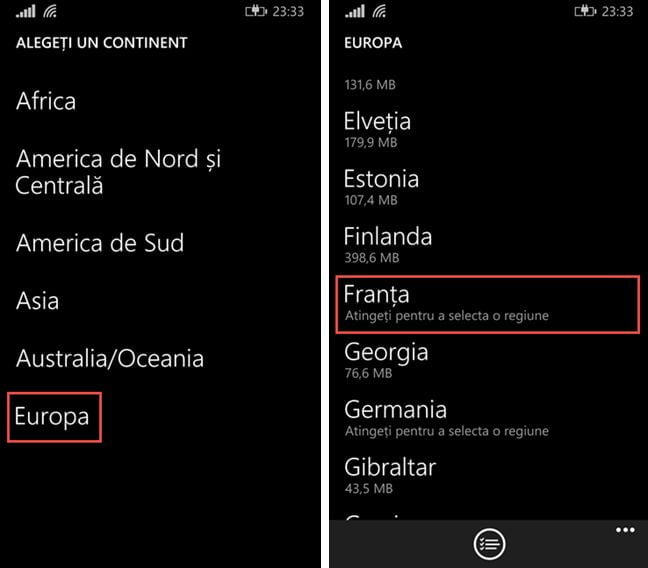 Windows Phone, Windows 10 Mobile, harti, offline
