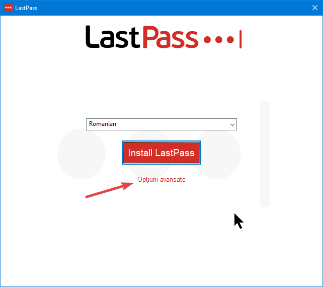 Programul de instalare LastPass pentru Internet Explorer