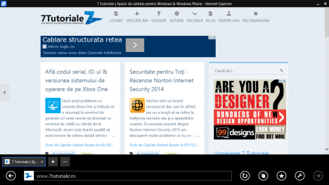 Internet Explorer 11, default, version, app, desktop, Windows 8.1