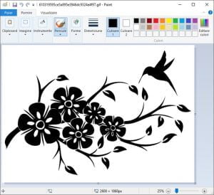 imprima, printeaza, imagine, mare, harta, Windows, Paint