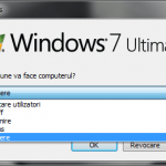Meniul Închidere Windows în Windows 7