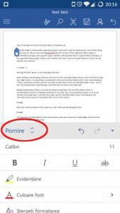 Microsoft Word, Android, documente, insereaza, antet, subsol, numar de pagina