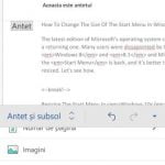 Microsoft Word, Android, documente, insereaza, antet, subsol, numar de pagina