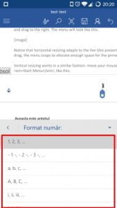Microsoft Word, Android, documente, insereaza, antet, subsol, numar de pagina