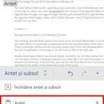 Microsoft Word, Android, documente, insereaza, antet, subsol, numar de pagina