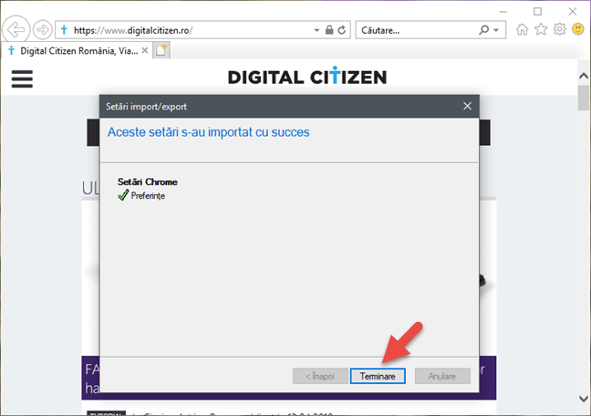 Internet Explorer, Windows, favorite, import, export