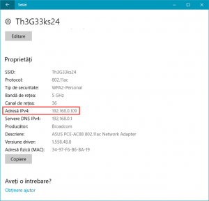 adresa IP, Windows, IPv4, IPv6