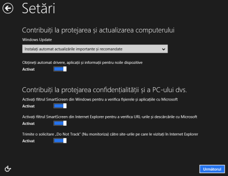 Instalare Windows 8 in romana