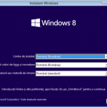 Instalare Windows 8 in romana