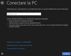 Instalare Windows 8 in romana