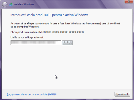 Instalare Windows 8 in romana