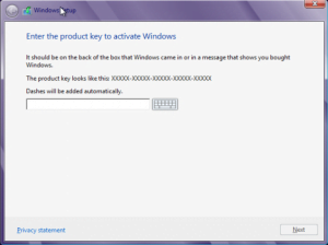 Instalare Windows 8