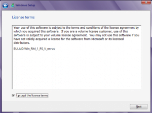 Instalare Windows 8